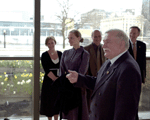 Walesa with Museum Staff